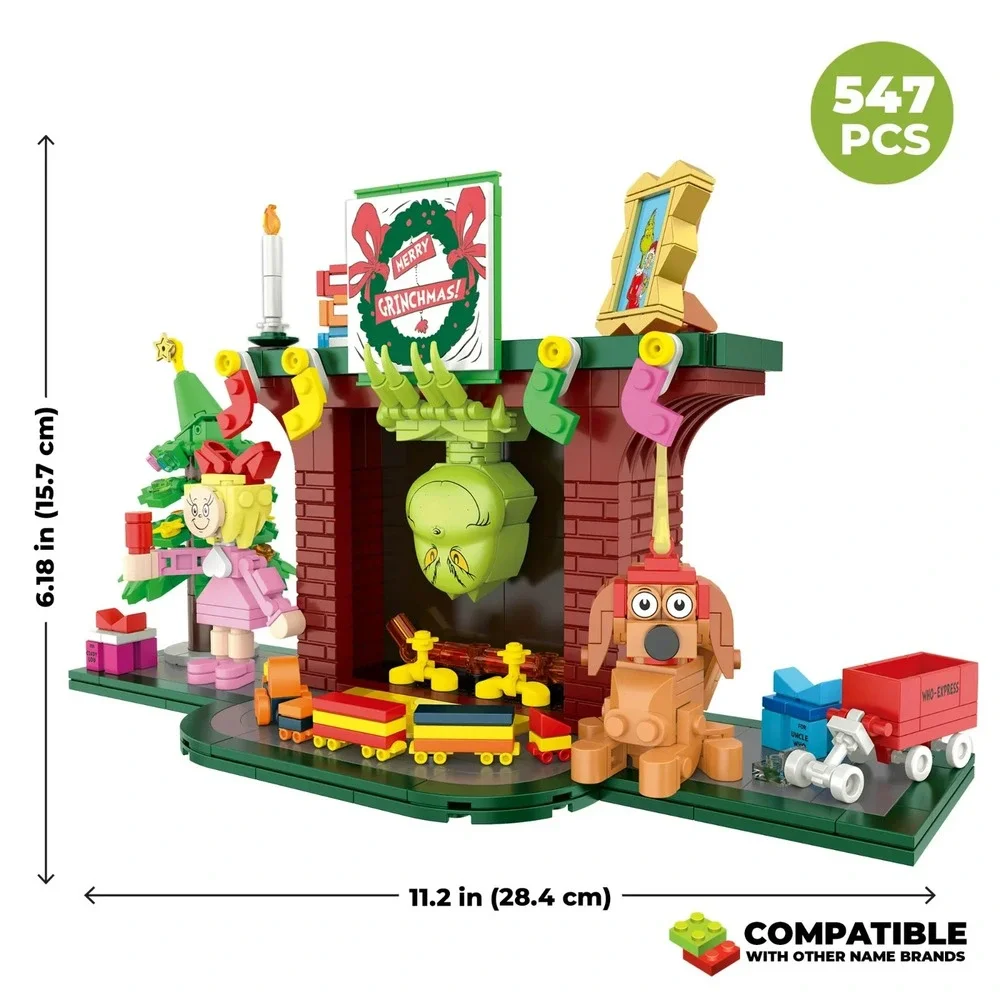 Grinch Grinchmas Eve Brick Craft 547 Pieces Building Set NEW Christmas Toy 2025